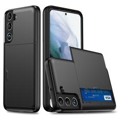  Samsung Galaxy S22 Plus Skal Hybrid Med Kortfack Svart