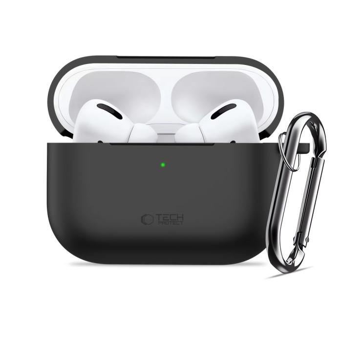 Bild 3, Tech-Protect Tech-Protect AirPods Pro 3 Skal Silikon Hook Svart