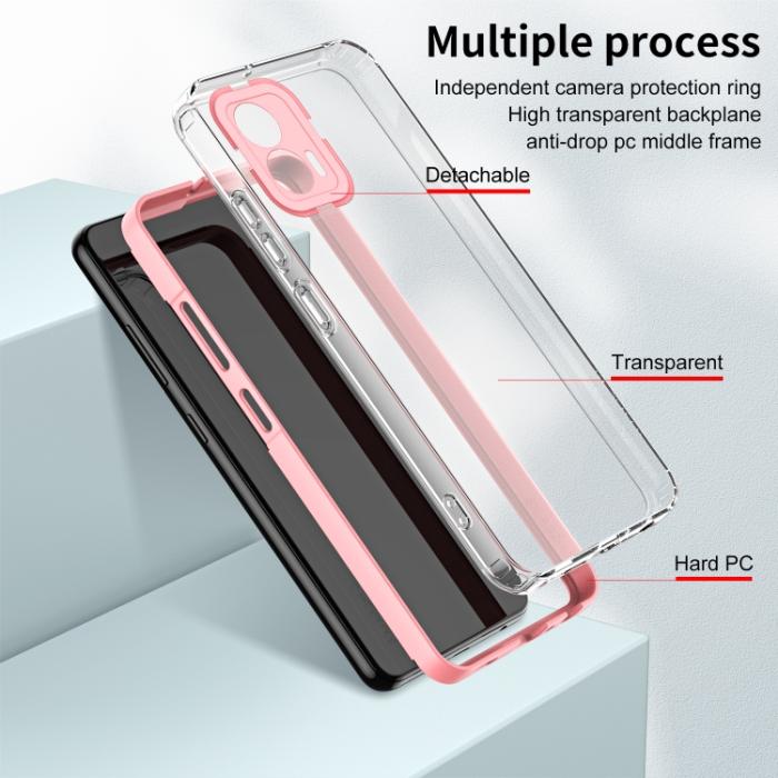 Bild 6,  Motorola Moto G73 5G Skal Hybrid Rosa