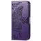  Samsung Galaxy A25 5G Fodral Läder Big Butterfly Mörk Lila