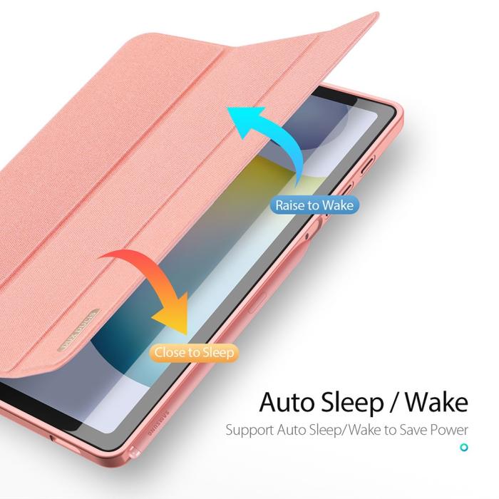 Bild 4, DUX DUCIS Samsung Galaxy Tab S6 Lite - DUX DUCIS Domo Tri-Fold Fodral - Roséguld