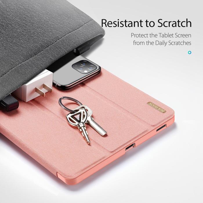 Bild 5, DUX DUCIS Samsung Galaxy Tab S6 Lite - DUX DUCIS Domo Tri-Fold Fodral - Roséguld