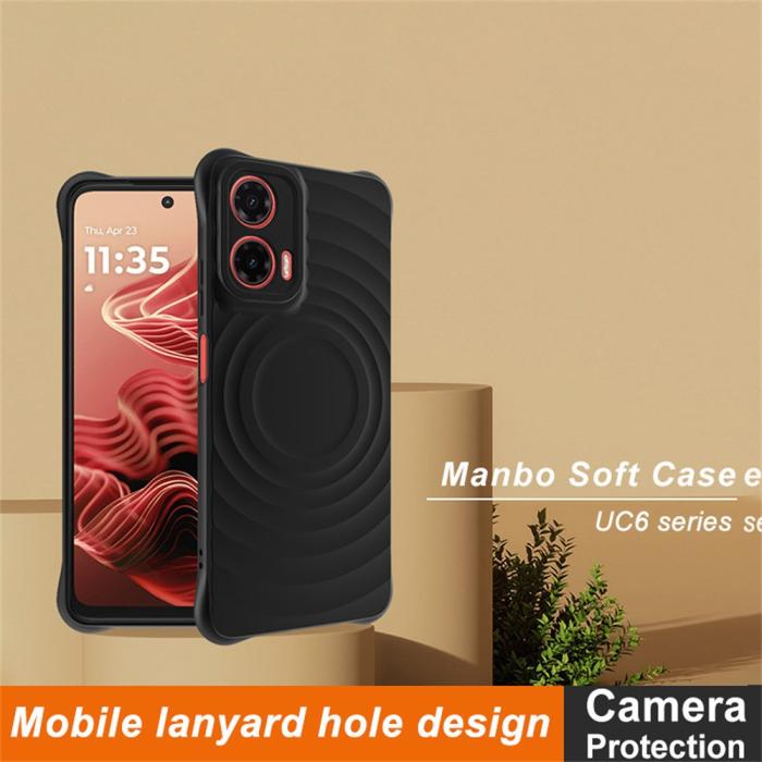 Bild 2, IMAK IMAK Motorola Moto G35 5G Skal Waterdrop Matt Svart