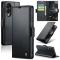 CASEME CASEME Samsung Galaxy S25 Edge Fodral Läder RFID Svart