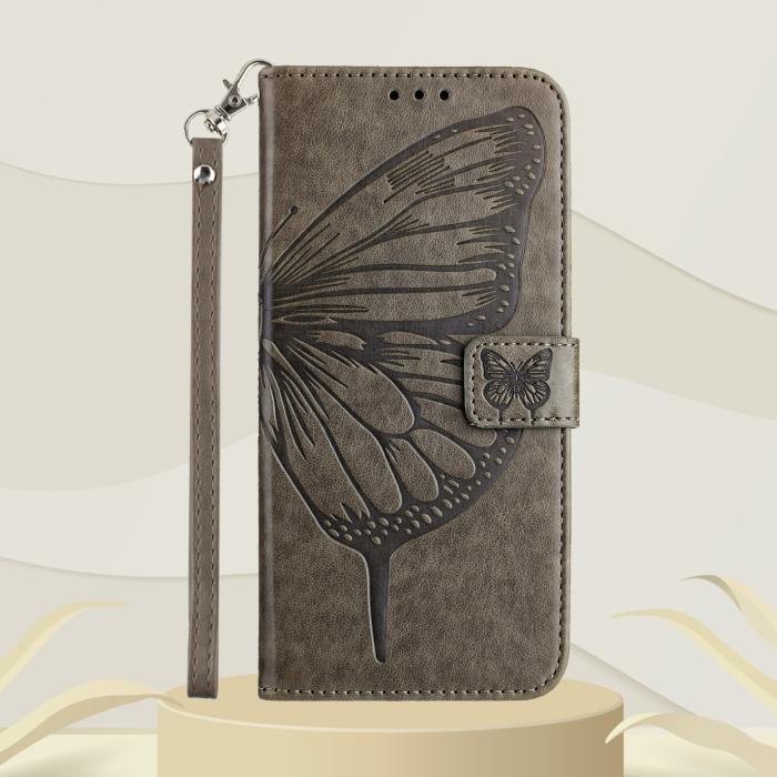 Bild 5,  Samsung Galaxy A27 5G Fodral Fjäril Grå
