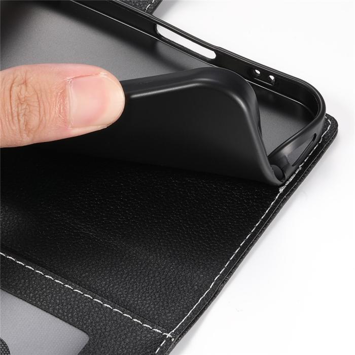 Bild 5,  Xiaomi 17T Fodral Litchi Läder Svart