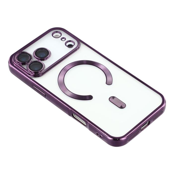 Bild 4,  iPhone 17 Pro Skal MagSafe Electroplated TPU Lila
