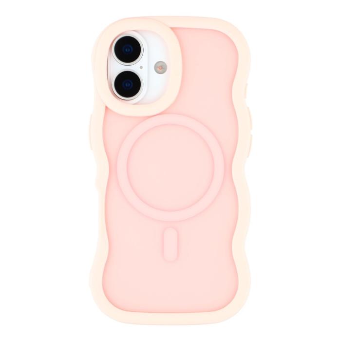 Bild 3,  iPhone 17 Skal MagSafe Wavy Matt Ljus Rosa