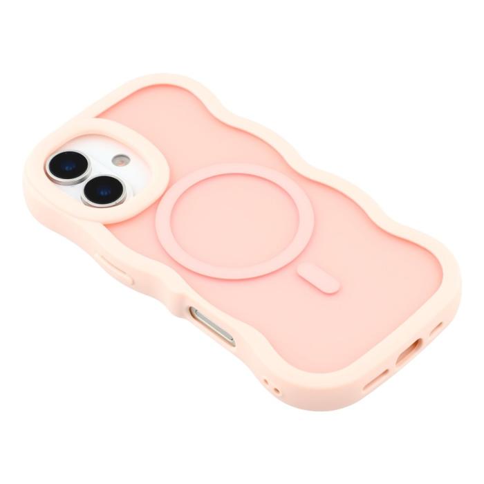 Bild 4,  iPhone 17 Skal MagSafe Wavy Matt Ljus Rosa