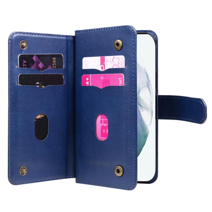 Bild 4,  Samsung Galaxy S22 Ultra Fodral 10-korts Flerfack Mörk Blå