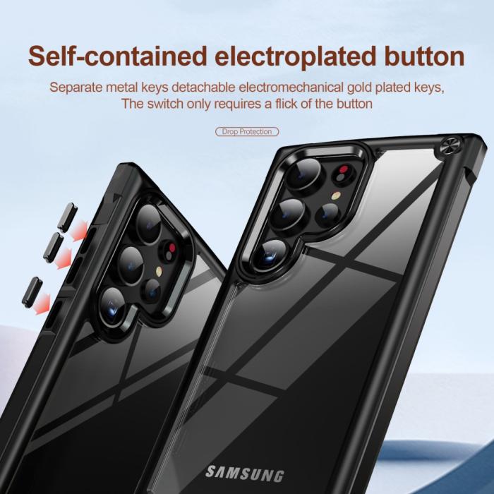 Bild 6,  Galaxy S24 Ultra Skal Shockproof Hybrid Armor Svart