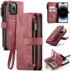 CASEME CASEME iPhone 14 Pro Fodral Multifunktionell R&ouml;d