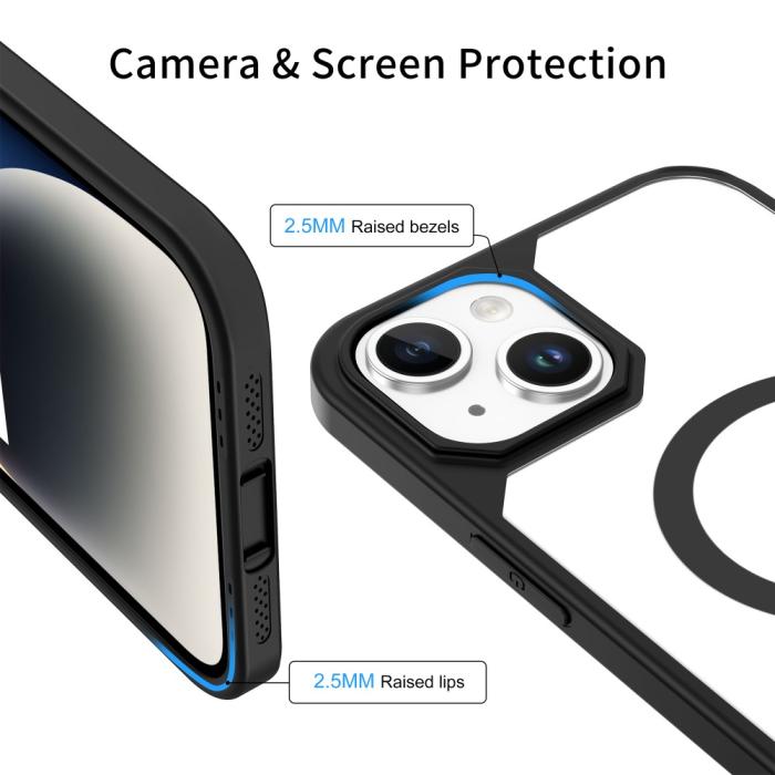 Bild 3, LEEU DESIGN LEEU DESIGN iPhone 15 Plus Skal MagSafe Hybrid Svart