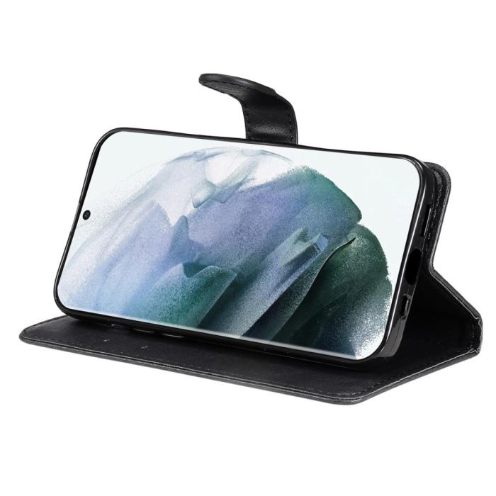Bild 3,  Samsung Galaxy S23 Ultra Fodral Solid Läder Svart