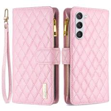 BINFEN BINFEN Galaxy S24 Fodral Diamond Multifunktionell Rosa
