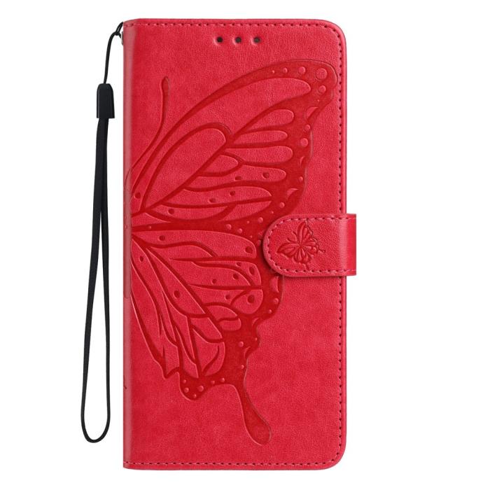 Bild 4,  Samsung Galaxy S26 Ultra Fodral Fjäril Tryck Röd