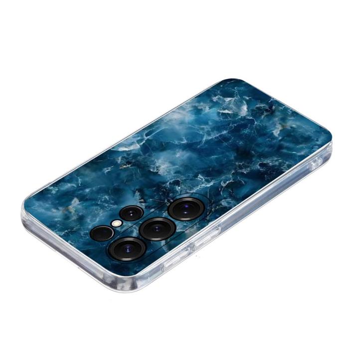 Bild 4,  Samsung Galaxy S26 Ultra Skal Marmor TPU Blå