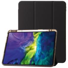  iPad Pro 11 2025/2024 Fodral Tri-Fold Pennh&aring;llare Hybrid Svart