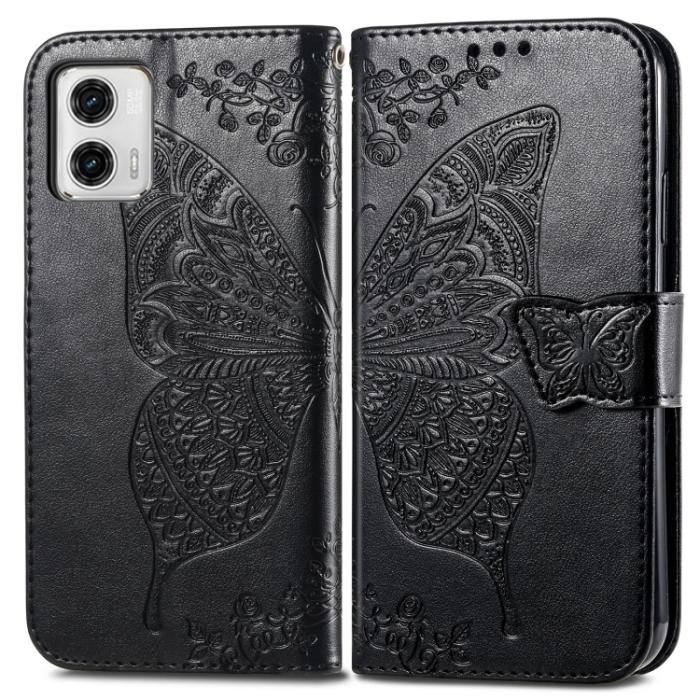 Bild 2,  Motorola Moto G73 5G Fodral Butterfly Svart