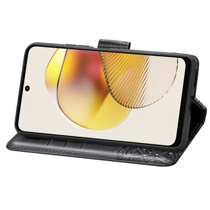 Bild 4,  Motorola Moto G73 5G Fodral Butterfly Svart