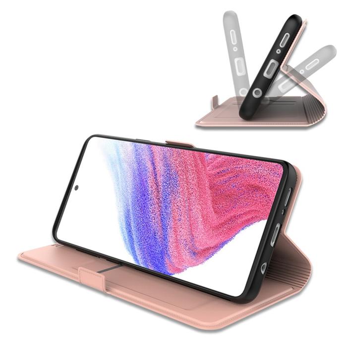 Bild 3,  Samsung Galaxy A25 5G Fodral Slim Läder Roséguld
