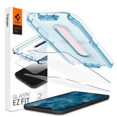 Spigen iPhone 12 / 12 Pro - Spigen 2-PACK GLAS.tR "Ez Fit" Sk&auml;rmskydd