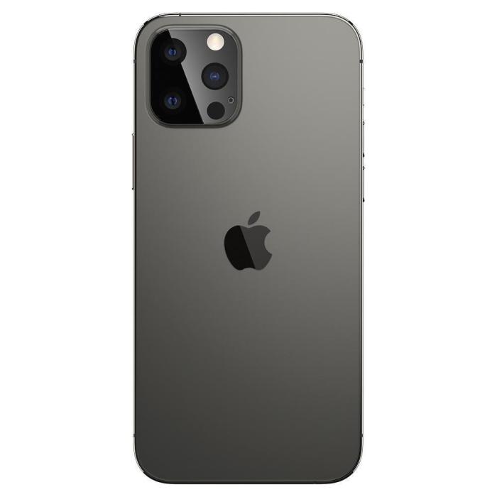 Bild 2, Spigen iPhone 12 Pro - Spigen 2-PACK Optik GLAS.TR Linsskydd