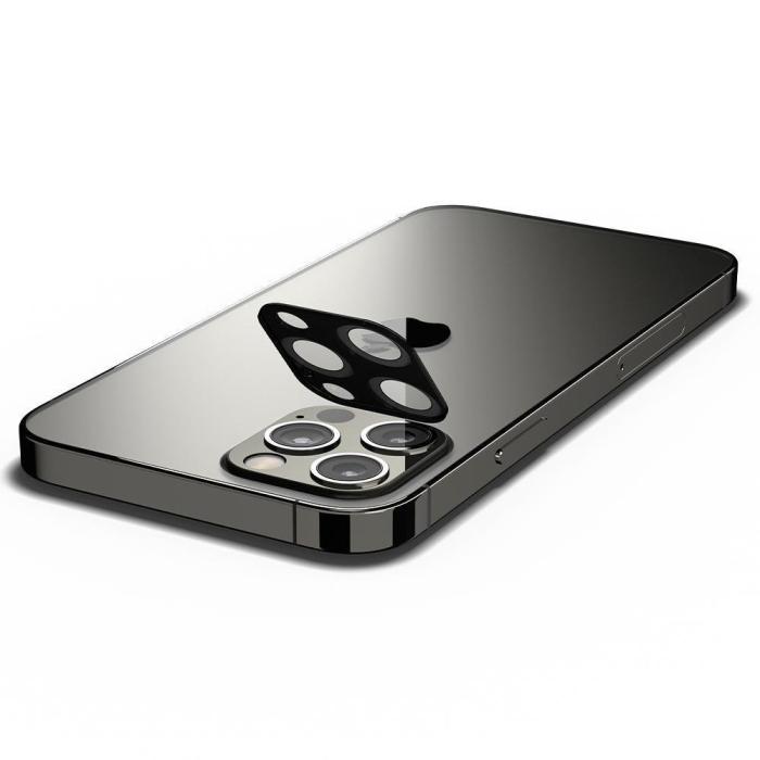 Bild 5, Spigen iPhone 12 Pro - Spigen 2-PACK Optik GLAS.TR Linsskydd