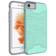  iPhone 7/8 Plus Skal Med Kortfack Och St&ouml;d - Mint Gr&ouml;n