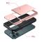  iPhone 13 Pro - Hybrid Skal Med Kortfack - Rosa