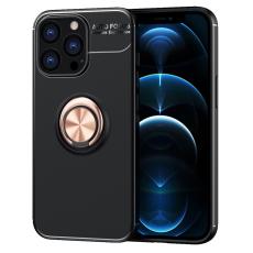  iPhone 13 Pro - Ring Skal - Svart/Ros&eacute;guld