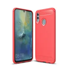  Huawei P Smart (2019) - Brushed TPU Skal - R&ouml;d