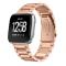  Lyxigt Metallarmband Fitbit Versa/Versa 2 - Roséguld