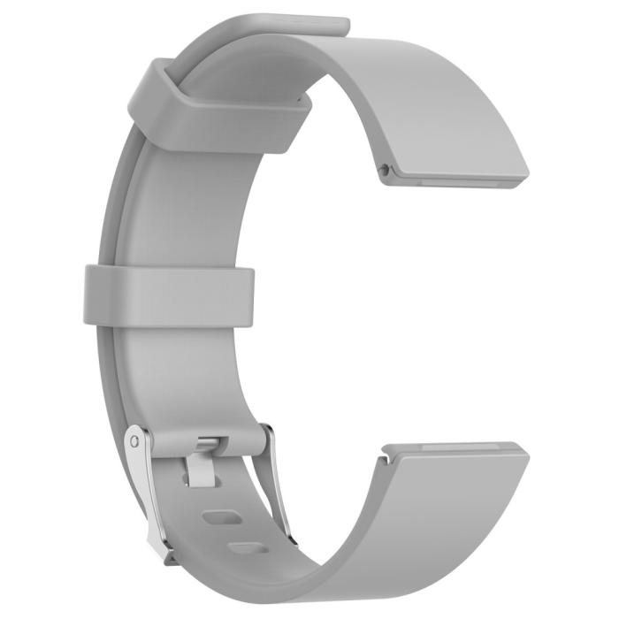 Bild 3,  Silikon Armband Fitbit Versa/Versa 2 - Grå