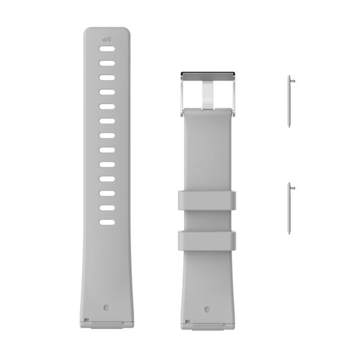 Bild 4,  Silikon Armband Fitbit Versa/Versa 2 - Grå