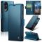 CASEME CASEME Samsung Galaxy S25 Edge Fodral Läder RFID Blå