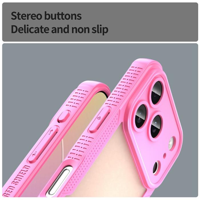 Bild 5,  iPhone 18 Pro / 17 Pro Skal Hybrid Frostat Transparent Rosa