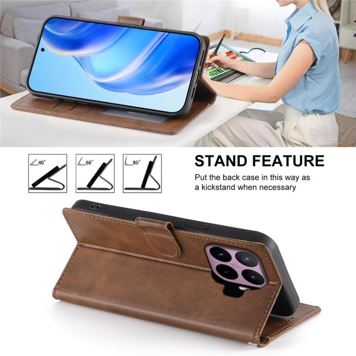 Bild 3,  Xiaomi 17T Pro Fodral Läder Brun