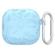  AirPods 4 Skal Med Dinosaurie Motiv Silikon Bl&aring;
