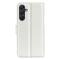  Samsung Galaxy A16 / A26 5G Fodral Litchi Läder Textur Vit
