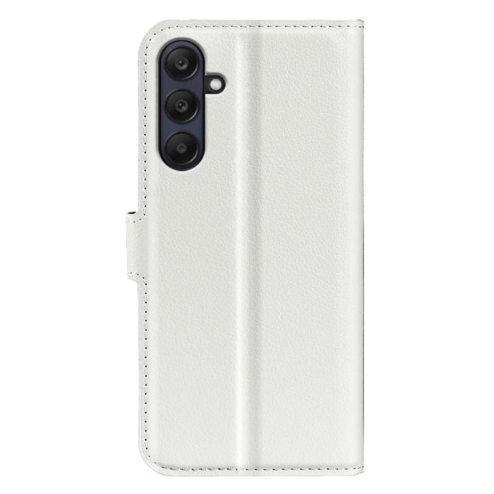 Bild 6,  Samsung Galaxy A16 / A26 5G Fodral Litchi Läder Textur Vit