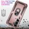  Samsung Galaxy S24 Skal Hybrid Armor Ring Roséguld
