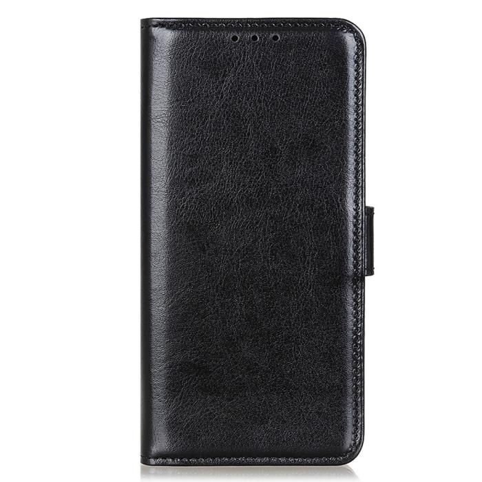 Bild 2,  iPhone 13 Pro Max Fodral Crazy Horse Läder Svart