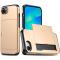  iPhone 17e / 16e Skal Hybrid Med Kortfack Guld