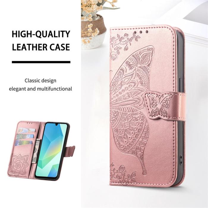 Bild 6,  Honor 400 Smart Fodral Med Fjäril Tryck Roséguld