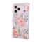  iPhone 17 Pro Fodral RFID Läder Rosa Blommor