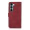 KHAZNEH KHAZNEH Motorola Moto G200 Fodral Retro Läder Röd