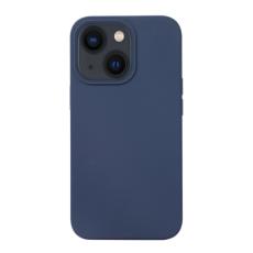  iPhone 14 Skal Liquid Silikon M&ouml;rk Bl&aring;