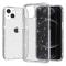 iPhone 15 Plus Skal Hybrid Glitter Vit