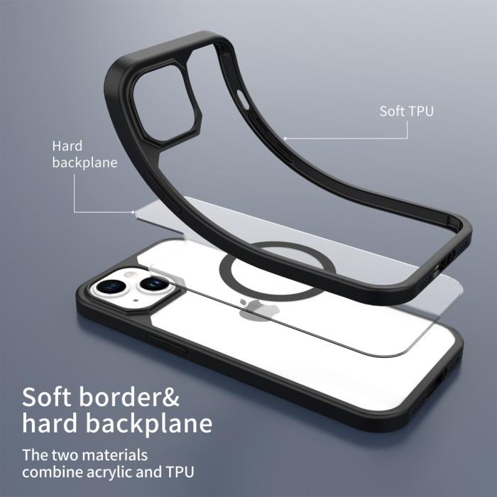 Bild 6, LEEU DESIGN LEEU DESIGN iPhone 15 Plus Skal MagSafe Hybrid Svart